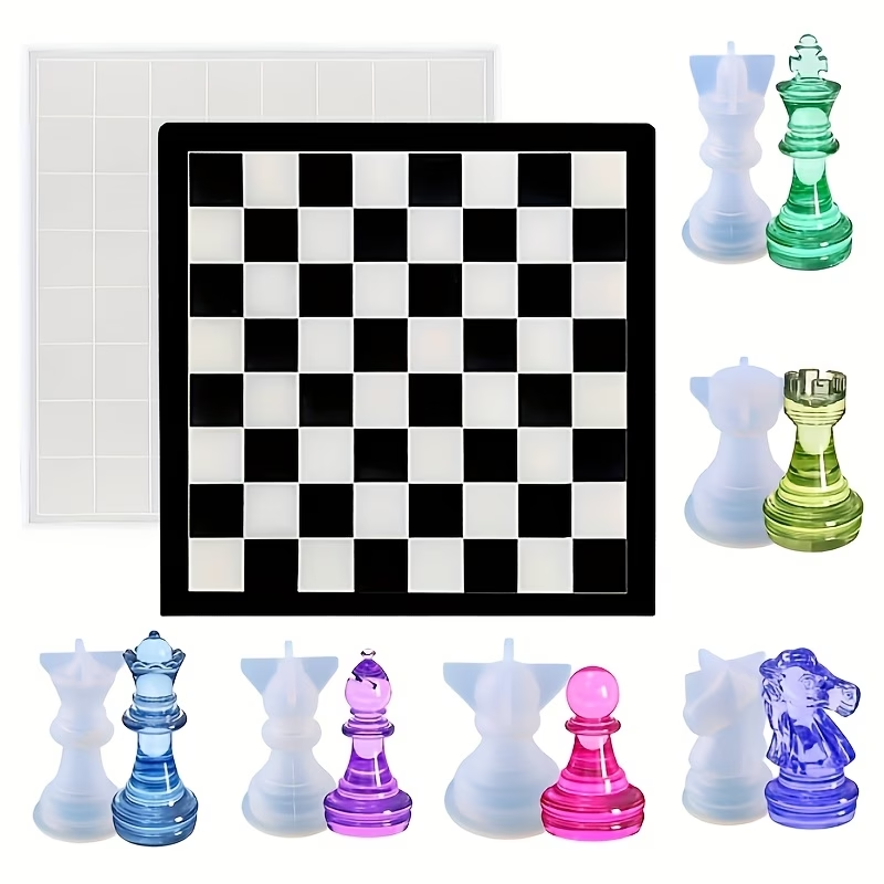 Board Game Diy - Stampi in Silicone per Scacchi di