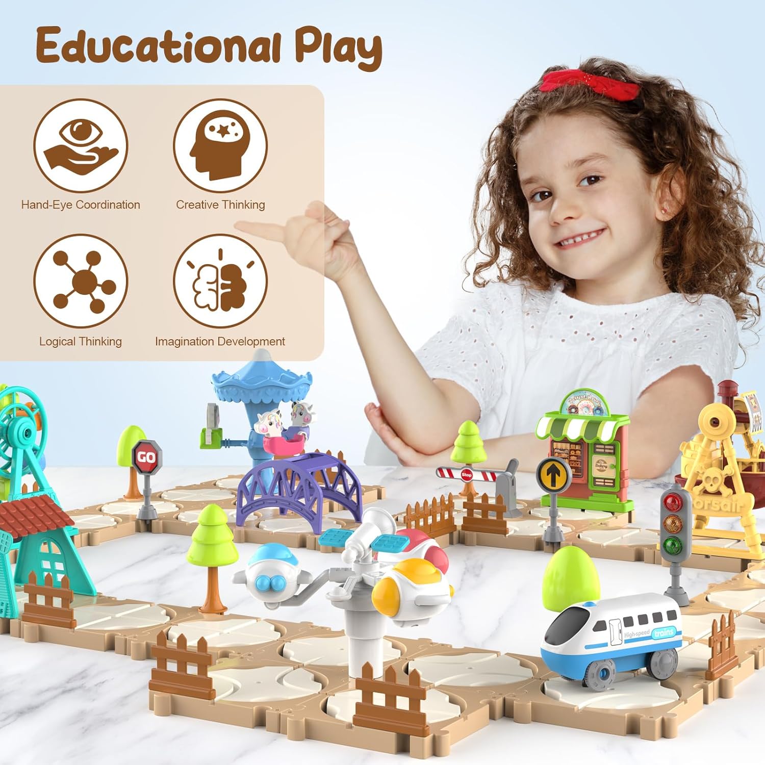 Set di Pista per Auto Puzzle F - Board Game Diy recensione e prezzo